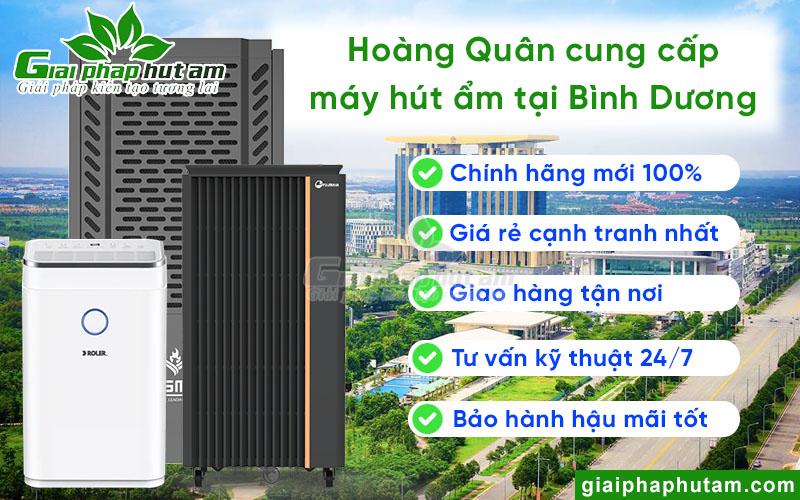 Hoàng Quân cung cấp máy hút ẩm tại Bình Dương chính hãng giá tốt