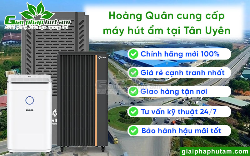 Hoàng Quân cung cấp máy hút ẩm giá rẻ tại Tân Uyên