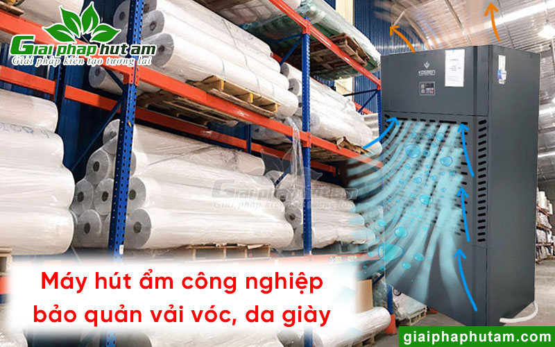 Máy hút ẩm giúp bảo quản vải vóc, da giày tại xí nghiệp Thủ Dầu Một