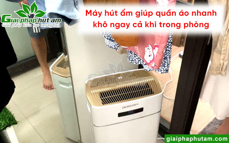 Máy hút ẩm giúp quần áo nhanh khô tại Đà Lạt