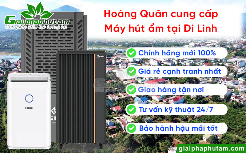 Hoàng Quân cung cấp máy hút ẩm giá tốt tại Di Linh