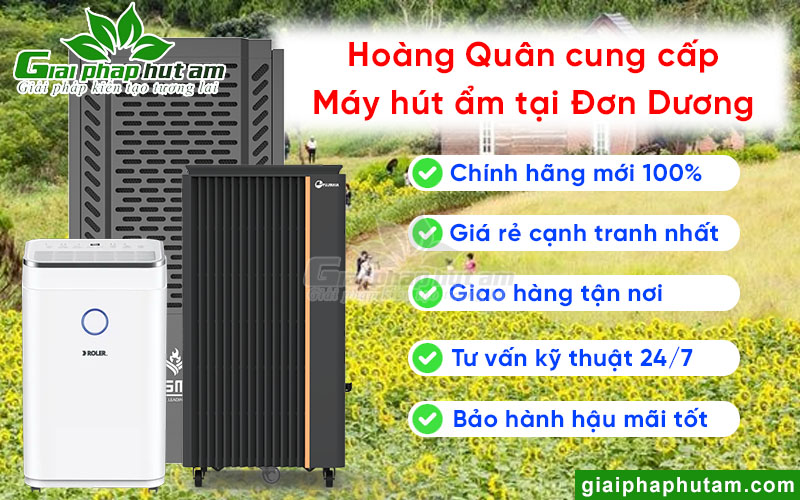 Hoàng Quân cung cấp máy hút ẩm tại Đơn Dương chính hãng