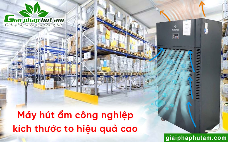 Kích thước máy hút ẩm công nghiệp tương quan với hiệu năng