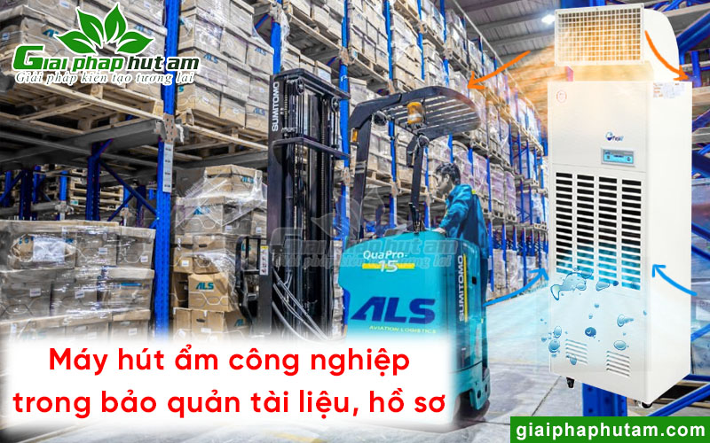 Máy hút ẩm trong bảo quản tài liệu, hồ sơ