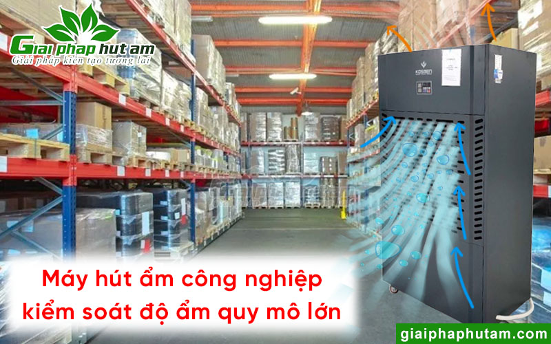 Máy hút ẩm công nghiệp kiểm soát độ ẩm không gian lớn tại Long Khánh