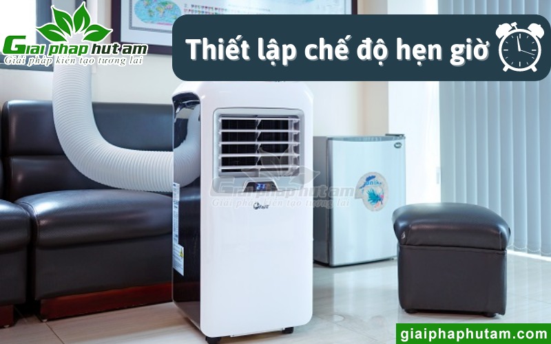 Thiết lập chế độ hẹn giờ cho máy lạnh di động