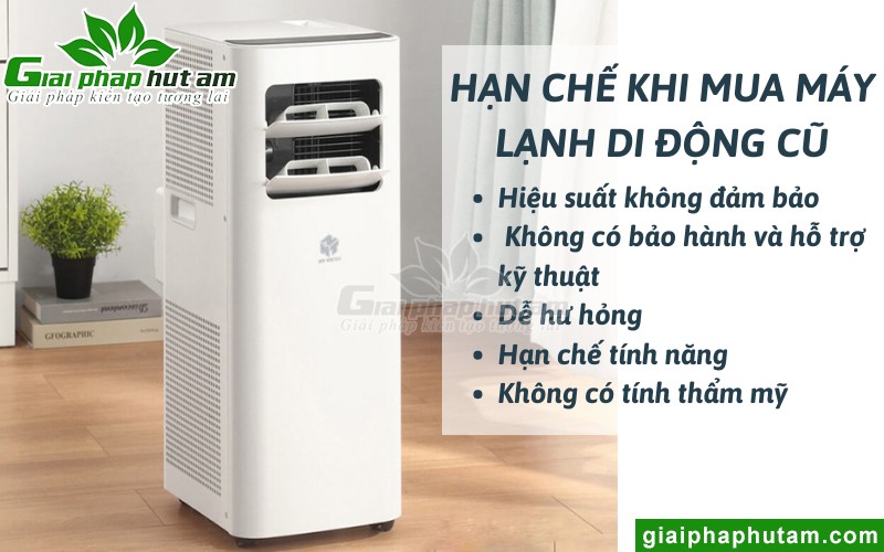 Những điểm hạn chế khi mua máy lạnh di động cũ