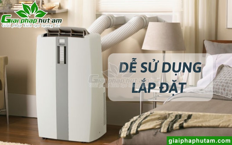 Máy lạnh di động dễ sử dụng và lắp đặt