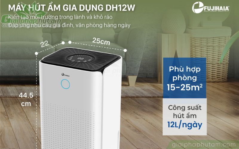 Bảng thông số Máy hút ẩm Fujihaia DH12W