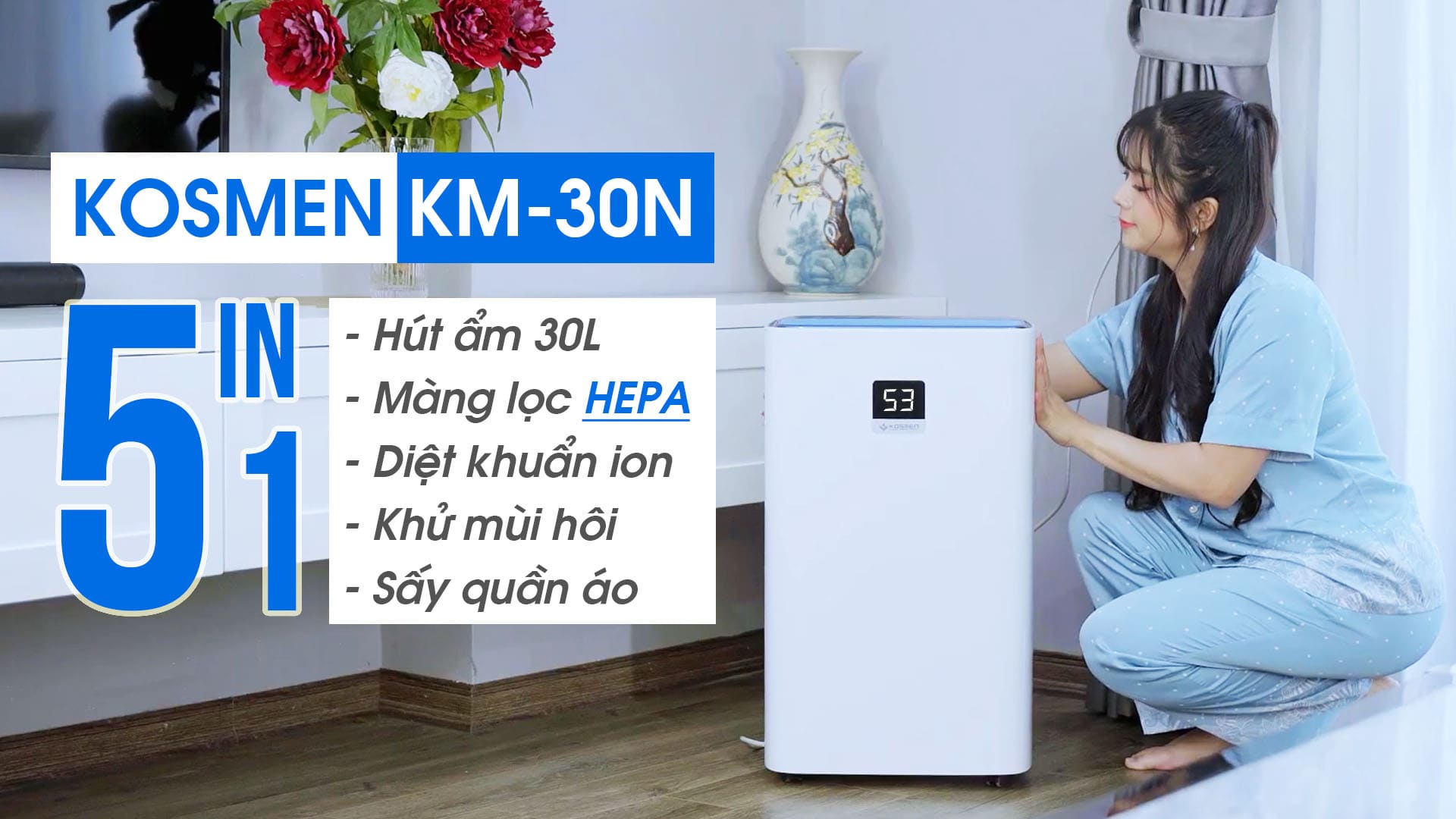 video review Máy hút ẩm Kosmen KM-30N